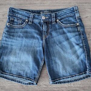 Silver Suki Surplus Denim Jean Shorts - Women's 29